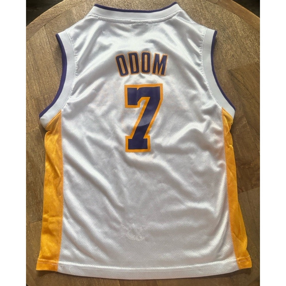 Adidas Youth Medium LAMAR ODOM Los Angeles Lakers NBA Basketball Jersey